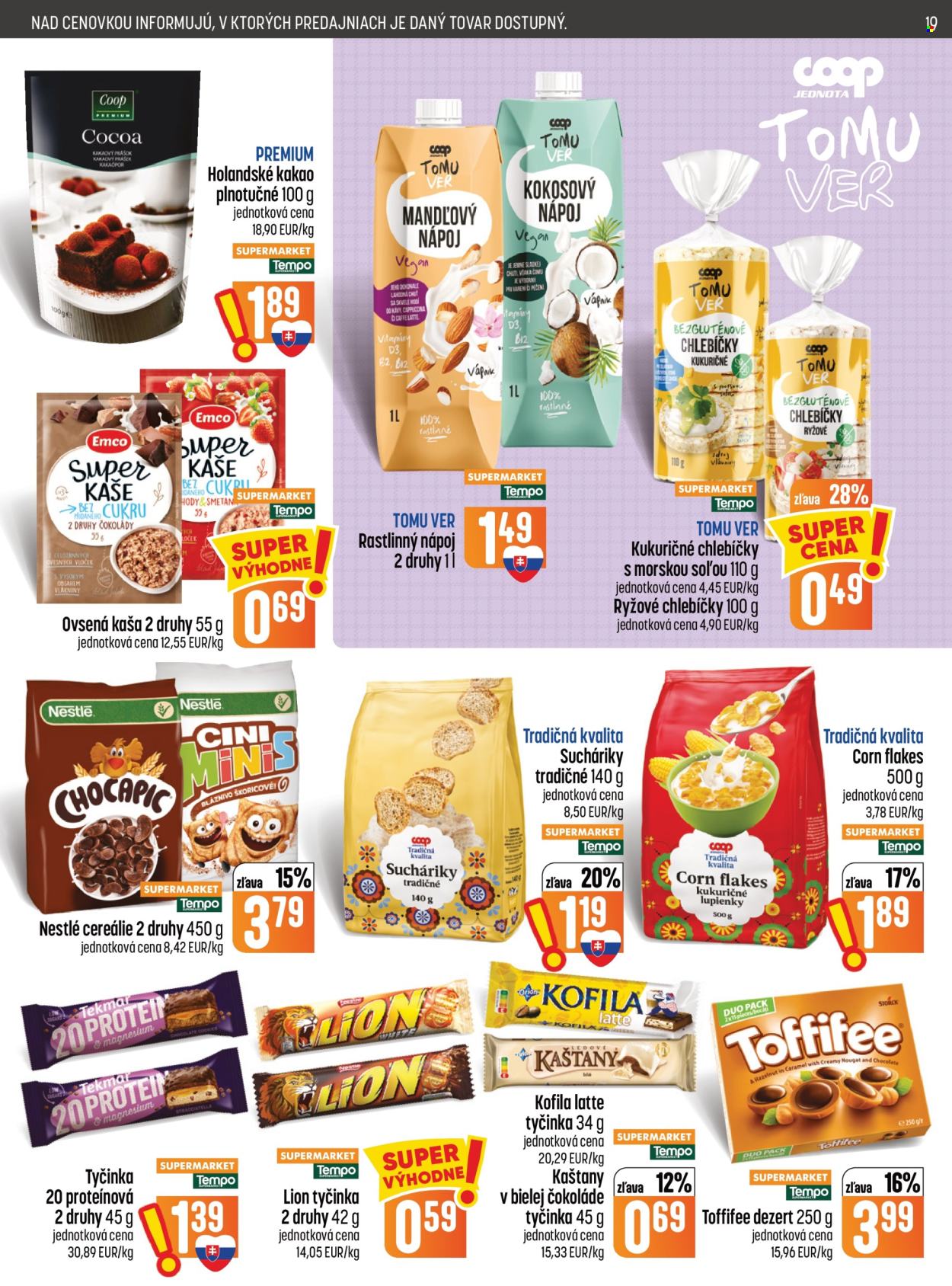 Leták COOP Jednota - 8.10.2026 - 14.10.2026. Strana 19