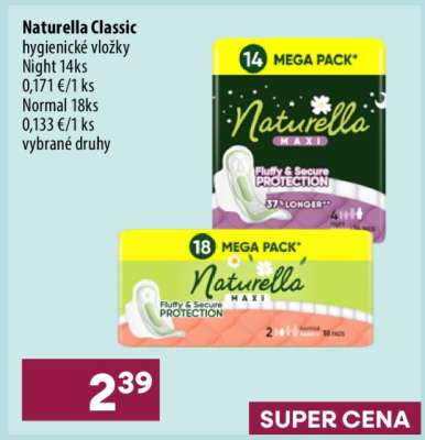 Naturella Classic hygienické vložky