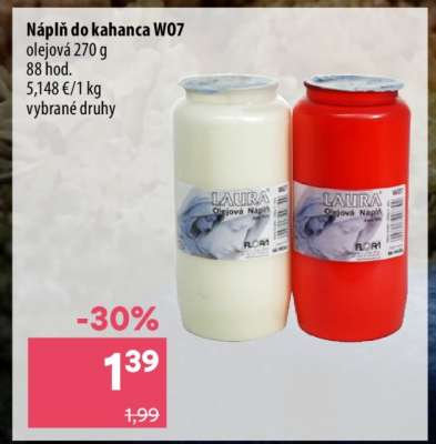 Náplň do kahanca W07