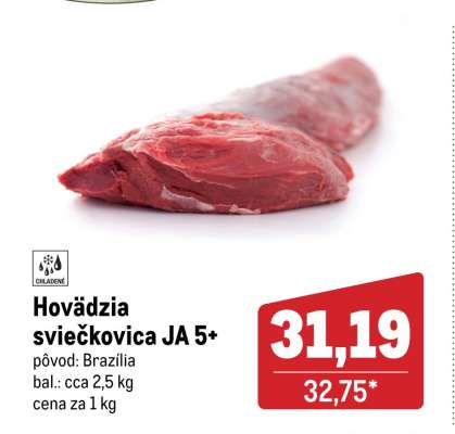Hovädzia sviečkovica JA 5+