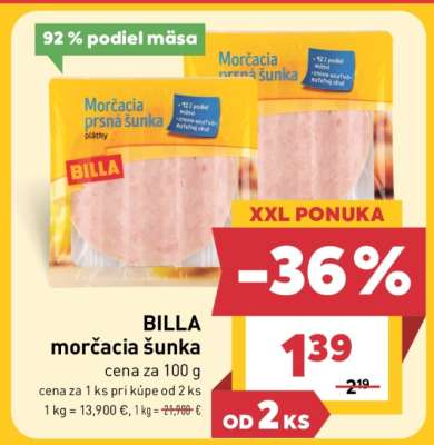 BILLA morčacia šunka