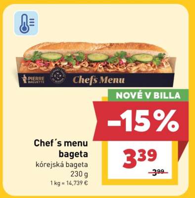 Chef´s menu bageta