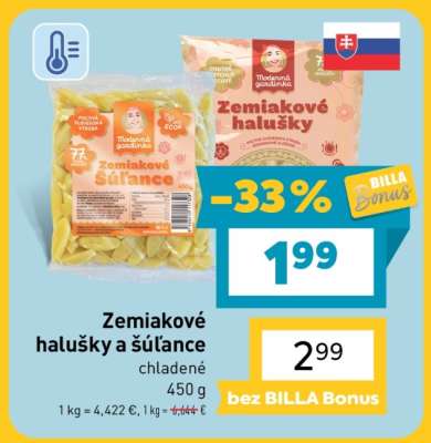 Zemiakové halušky a šúľance