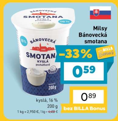 Milsy Bánovecká smotana