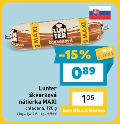 Lunter škvarková nátierka MAXI