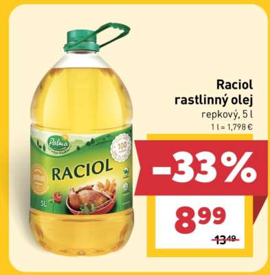 ***Raciol rastlinný olej