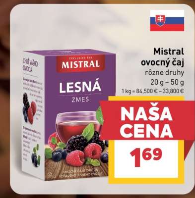 Mistral ovocný čaj