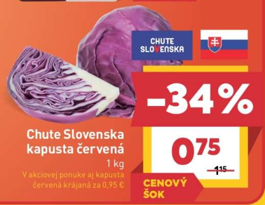 Chute Slovenska kapusta červená