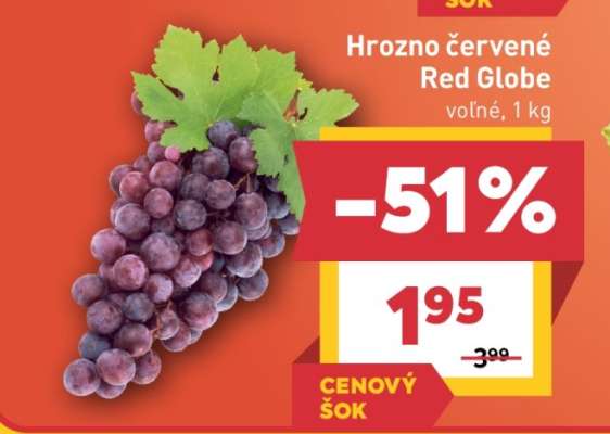 Hrozno červené Red Globe