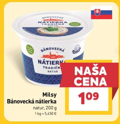 MILSY BÁNOVECKÁ NÁTIERKA