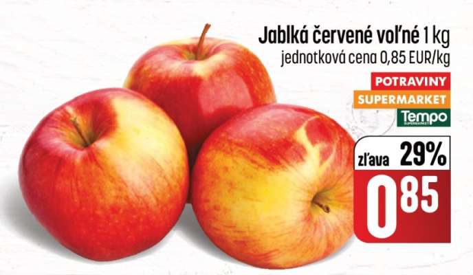 Jablká červené voľné 1 kg
