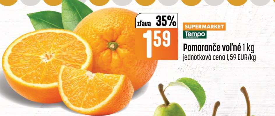 Pomaranče voľné 1 kg