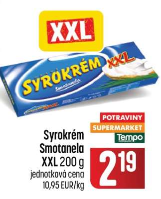 Syrokrém Smotanela XXL 200 g