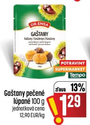 Gaštany pečené lúpané 100 g