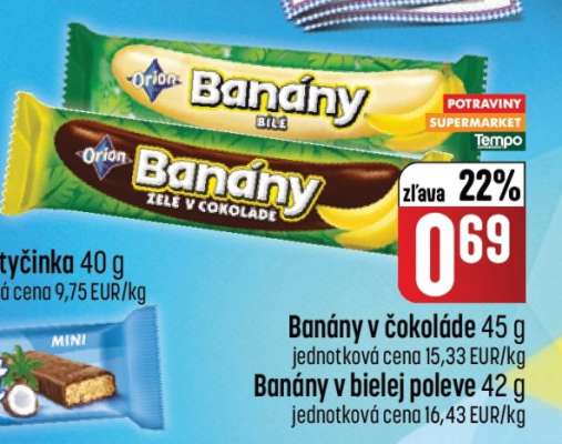 Banány v čokoláde