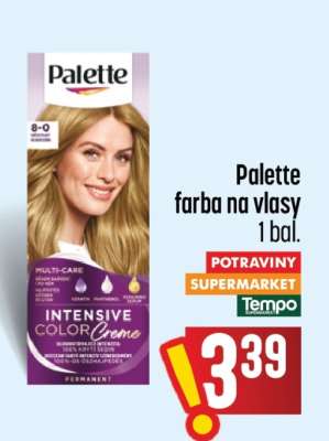 Palette farba na vlasy