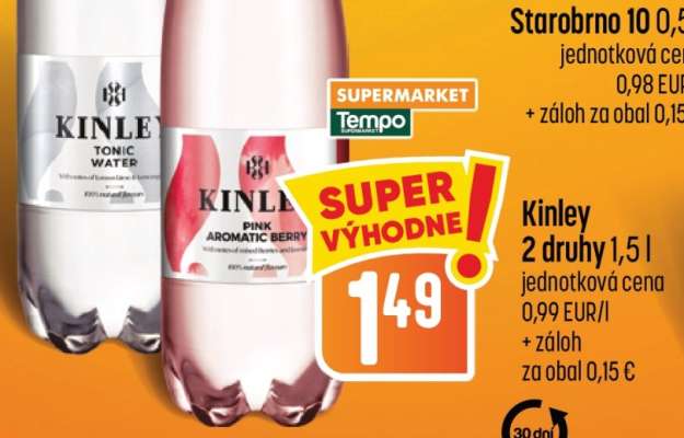 Kinley 2 druhy 1,5 l