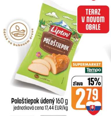 Pološtiepok údený