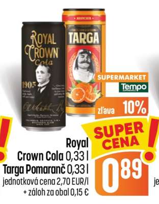 Royal Crown Cola 0,33 | Targa Pomaranč 0,33