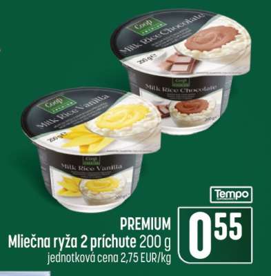 PREMIUM Mliečna ryža 2 príchute 200 g