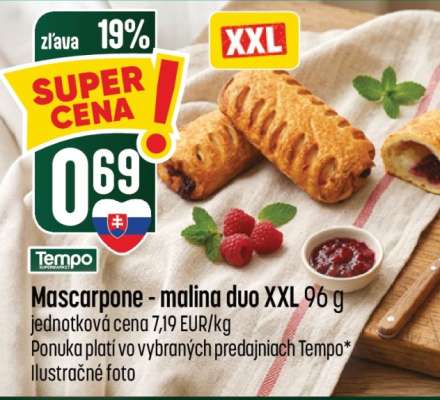 Mascarpone-malina duo XXL 96 g
