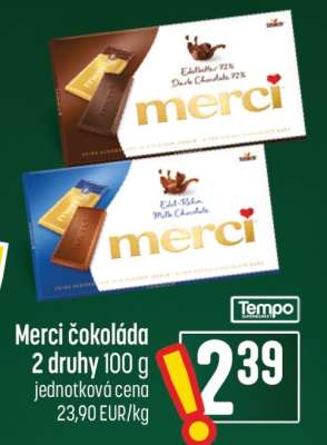 Merci čokoláda