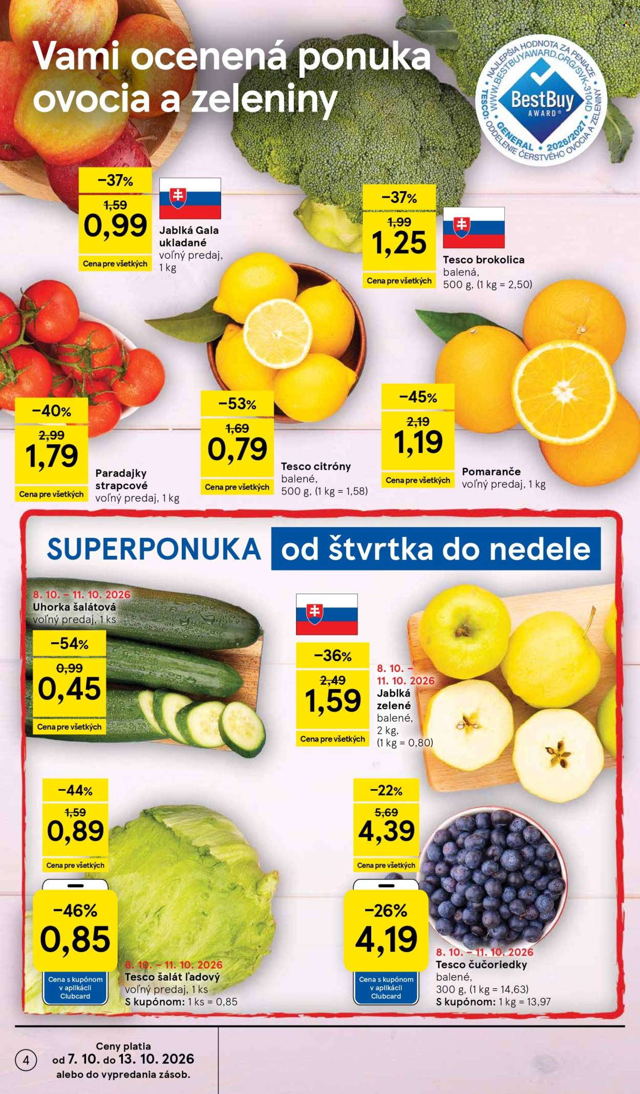 Leták TESCO - 7.10.2026 - 13.10.2026. Strana 4