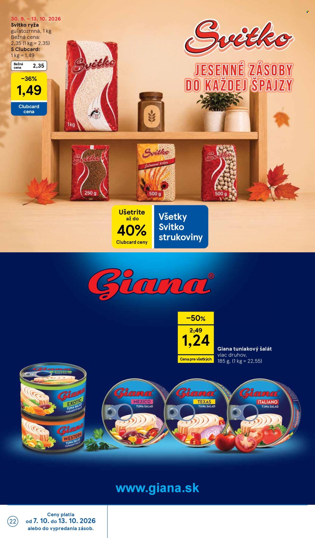 Leták TESCO - 7.10.2026 - 13.10.2026. Strana 22