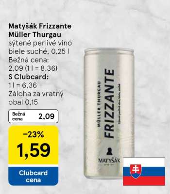 Matyšák Frizzante Müller Thurgau