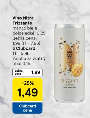 Víno Nitra Frizzante