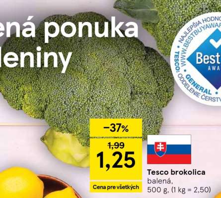 Tesco brokolica