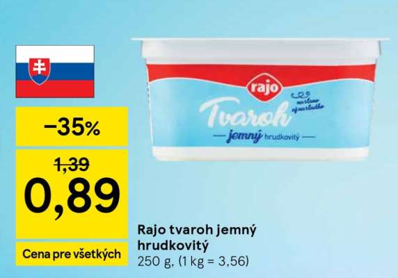 Rajo Tvaroh jemný hrudkovitý