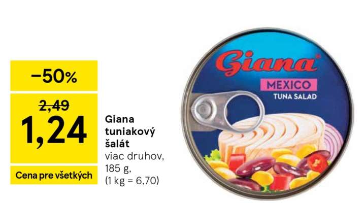 Giana tuniakový šalát