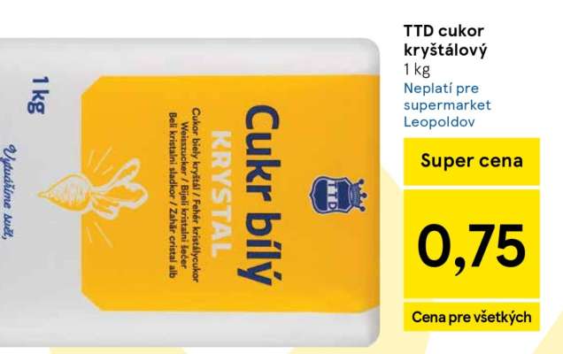 TTD cukor kryštálový