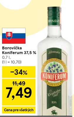 Borovička Koniferum 37,5%