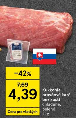 Kukkonia bravčové karé bez kosti
