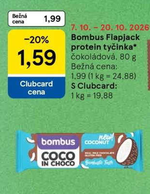 Bombus Flapjack protein tyčinka