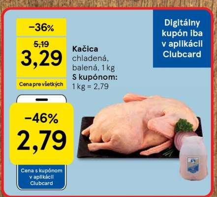 Kačica chladená, balená, 1 kg