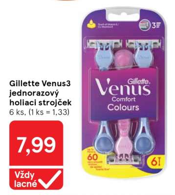 Gillette Venus3 jednorazový holiaci strojček