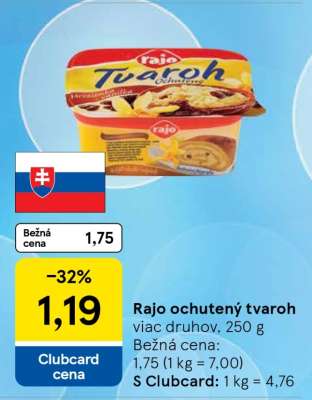 Rajo Ochutený tvaroh