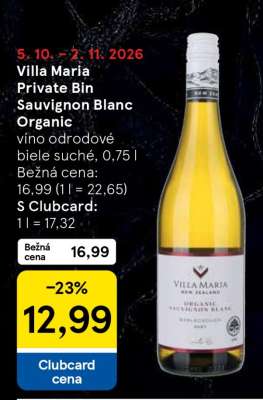 Villa Maria Private Bin Sauvignon Blanc Organic