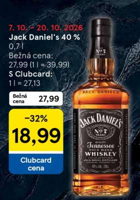 Jack Daniel’s 40 %