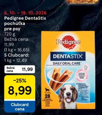 Pedigree Dentastix pochúťka pre psy
