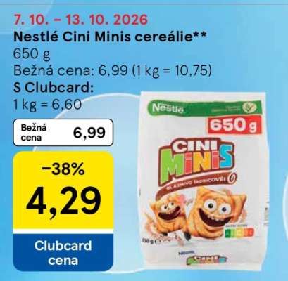 NESTLÉ CINI MINIS CEREÁLIE