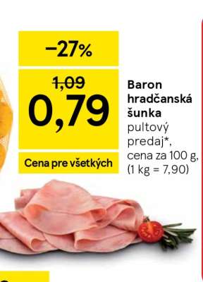 Baron hradčanská šunka