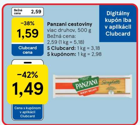 PANZANI cestoviny