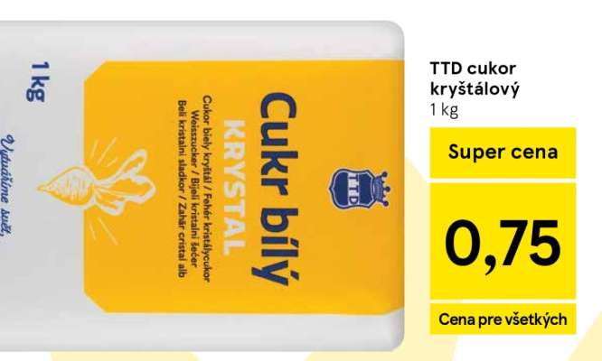TTD cukor kryštálový 1 kg