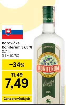 Borovička Koniferum 37,5%