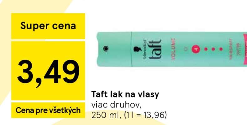 Taft lak na vlasy