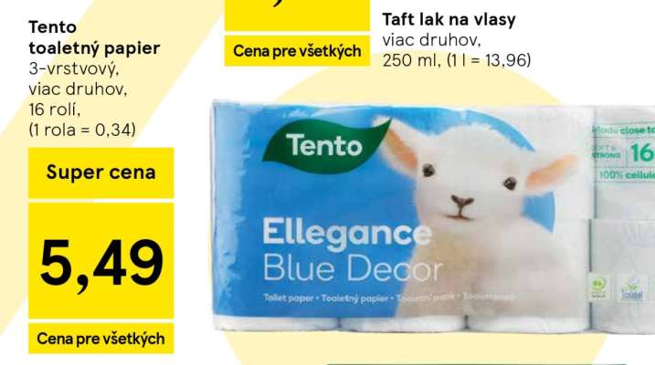 TENTO TOALETNÝ PAPIER